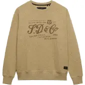 Superdry für Damen. W2012636A Sweatshirt Industry Worker Loose Crew beige (L), Lässig, Baumwolle, Langarm