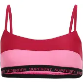Superdry für Damen. W3010396A Stretch-Bralette-Bikinioberteil rosa (XL), Strandbekleidung, Recyceltes Polyester, Nachhaltig