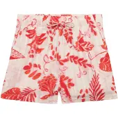 Superdry für Damen. W7110497A Bedruckte Strandshorts rot (XS), Lässig, Baumwolle