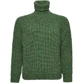 Superdry für Damen. W6110397A Grüner Pullover ?Slouchy Stitch Roll? (M), Lässig, Acryl, Langarm