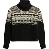 Superdry für Damen. W6110618A Jersey Fairisle Pattern Roll schwarz (M), Lässig, Wolle, Langarm