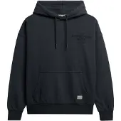 Superdry für Damen. W2012575A Luxe Casual Relaxed Kapuzenpullover Marineblau (M), Lässig, Baumwolle