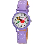 QBOS Kinder Armbanduhr Luca Luca, silberfarbig, Mineralglas