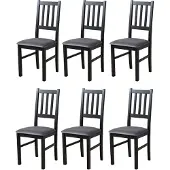 LeafDesign ESSZIMMERSTUHL - 6er-Set Bos 4 schwarz kronos 22