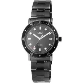 Q&Q Herrenuhr Edelstahl 5 ATM