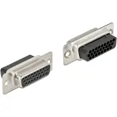 DeLOCK D-Sub HD 26 Pin Crimp Buchse, Metall, 2 Stück