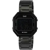 Q&Q Herrenuhr Edelstahl Datumsanzeige