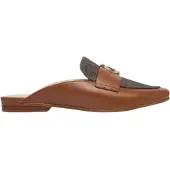 Michael Kors für Damen. 40T6MZFP3L Mckenzie Clogs aus Leder mit braunem Logo (39), Wohnung, Keine, Lässig, Klassisch