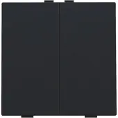 Niko Home Control Doppelter Druckknopf Schwarz Beschichtet - 161-51002