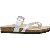 Pepe Jeans für Damen. PLS800001 Silberne Oban Cool Sandalen (41), Wohnung, 1 bis 3 cm, Keine, Lässig