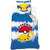 Tinisu Pokemon Pikachu Bettwäsche - weiche Baumwolle 160x200 cm Kissen und Decke
