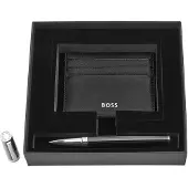 BOSS Set HUGO Black (tintenroller & visitenkartenetui)