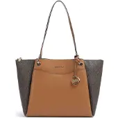Michael Kors für Damen. 30T6GX5T7B Große braune Tote-Tasche May (OSFA), Lässig, Leder
