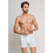 Schiesser Boxershorts "Essentials", Herren, Gr. 7, weiß (100, weiß), Feinripp, Obermaterial: 100% Baumwolle, körpernah, Unterhosen Boxershorts, mit Eingriff, bequeme Feinripp-Qualität, Soft-Bund