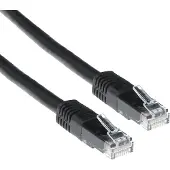 ACT CAT6A UTP 7m, 7 m, Cat6a, U/UTP (UTP), RJ-45, RJ-45, Schwarz