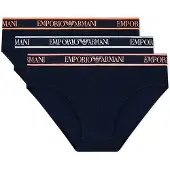 Emporio Armani für Herren. EM000258_AF20669 Set 3 Core Logobanda marineblau Slips (L), Heimtextilien, Baumwolle