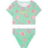 Roxy Set Tropicool Crop Kurzarm-rash Guard