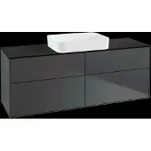 Villeroy & Boch V&B Waschtischunterschrank Wandbeleuchtung Finion 160x60,3x50,1cm, Gl. bla m, md bl. m Lac