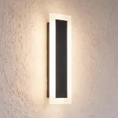 Milagro Lighting LED-Außenwandleuchte Wow, schwarz/weiß, Metall, IP54, CCT