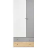 Masseno Drehtürenschrank BRERA 80/190/50cm 2-türig Weiß