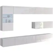 AX Living Möbel im Wohnzimmer Kossana 4 – 255cm Breite, Eleganz Weiß