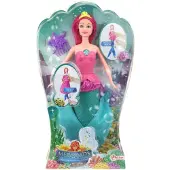 Merkloos Meerjungfrauenpuppe Prinzessin 2-in-1 Modepuppe blau Kunststoff Spielzeug