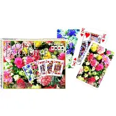 Piatnik Floral Paradise Pink Spielkarten – Doppeldeck