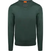 Suitable Merino Pullover V-Ausschnitt Racing Grün