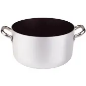 PENTOLE AGNELLI Lamm-Kochgeschirr Aluminium-Kasserolle ø 28 Antihaft-Platin 2 Griffe professionell.