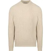 Suitable Pullover Boiled Wool Ecru - adult