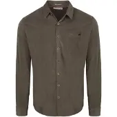 No-excess Fine Corduroy Hemd Dunkelbraun