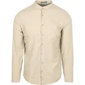No-excess Hemd Leinen Blend Beige