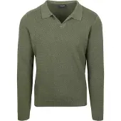 Suitable Pullover Riva Structure Melange Grün - XXL