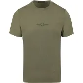 Fred perry T-Shirt M4580 Olivgrün