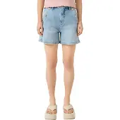 QS Shorts Sommer-Jeans-Shorts mit Zierknöpfen