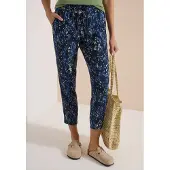 Cecil 7/8-Hose "Style Chelsea" Sommerhose, grafisches Muster, Elastikbund