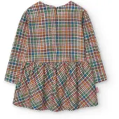 Boboli Knit Check Langarmkleid