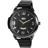 QBOS Herrenuhr Edelstahl Datumsanzeige