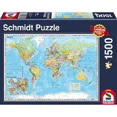 Schmidt Puzzle SPIELE "Die Welt, 1500 Teile", bunt, Puzzles, KinderB:85cm H:60cm, Pappe, Motiv, Puzzle, Made in Europe, B:85cm H:60cm