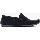 Omnio Herren-Slipper, Schwarz, aus Wildleder