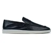 Omnio Mailand-Slipper für Herren, schwarz, aus Leder