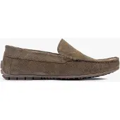 Omnio Herren Slipper, Modell "Bengt", in Armeefarben, aus Wildleder