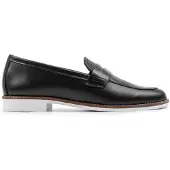 Omnio Slipper für Damen, schwarz, aus Leder