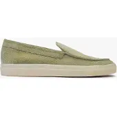Omnio Slipper für Herren, grün, aus Wildleder
