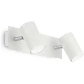 Ideal Lux Moderne Metall-Spot-Wandleuchte Weiß 2 Lichter Gu10