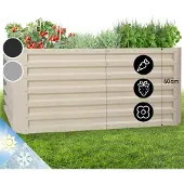 Blumfeldt Hochbeet aus Metall, Wetterfestes Stahl-Hochbeet für Balkon & Garten, Rostfreies Hochbeet Verzinkt, Freistehende Hochbeete 120x60x60 cm, 432L Pflanzkübel Groß für Blumen, Obst, Gemüse
