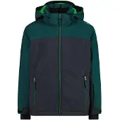 CMP - Boy's Jacket Snaps Hood Twill - Skijacke Gr 98 blau