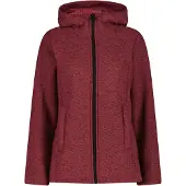 CMP Fleecejacke mit Kapuze aus Kunstfell für Damen Knit Tech