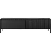 AX Living Schwarzer Lowboard Trentinis mit 187,1 cm Breite, modern