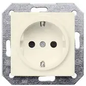 Siemens 5UB1558-0KK DELTA i-system SCHUKO-Steckdose mit erhöhtem Berühungsschutz, elektroweiß, o. Krallen 5UB15580KK - 10 Stück